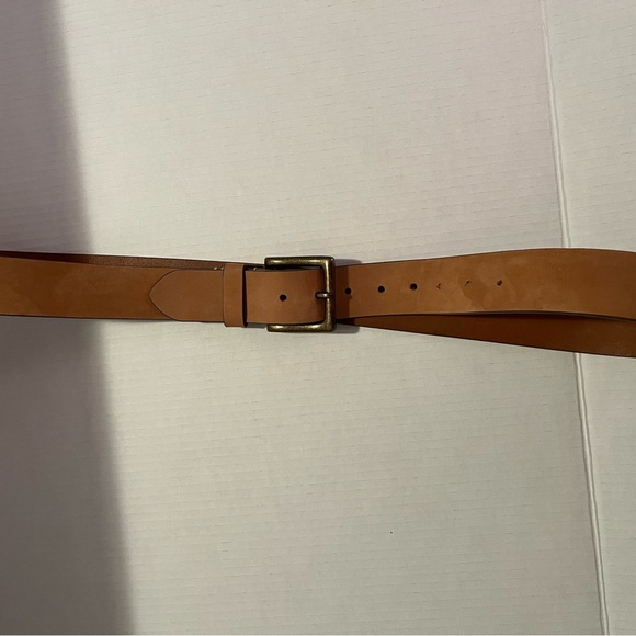 Timberland Men's Tan Leather Belt Size 46 - Picture 4 of 16
